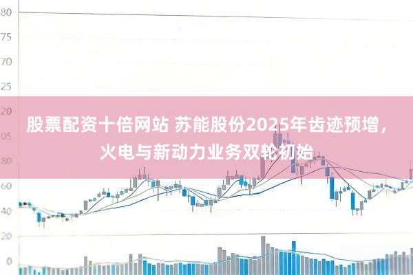 股票配资十倍网站 苏能股份2025年齿迹预增，火电与新动力业务双轮初始